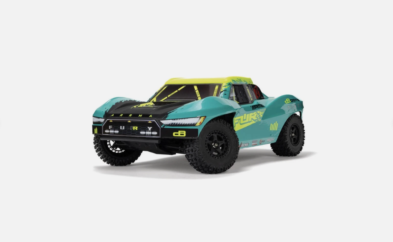 ARRMA Fury 223S BLX 1/10 Brushless RTR 2WD Short Course Truck Blue