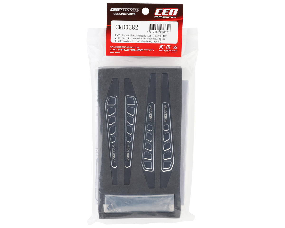 CEN Racing CKD0382 KAOS suspension linkage set alternate view for F-450 CKD1000 lift kit