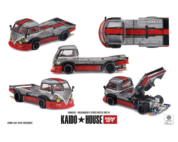 Kaido House x MINI GT Volkswagen T1 Street Battle Spec V1 KHMG292 multi-view reference