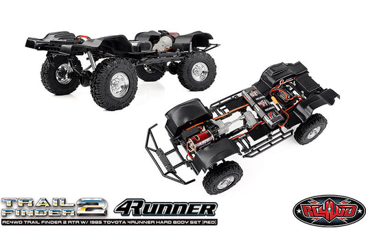 RC4WD Trail Finder 2 1985 Toyota 4Runner Red chassis overview