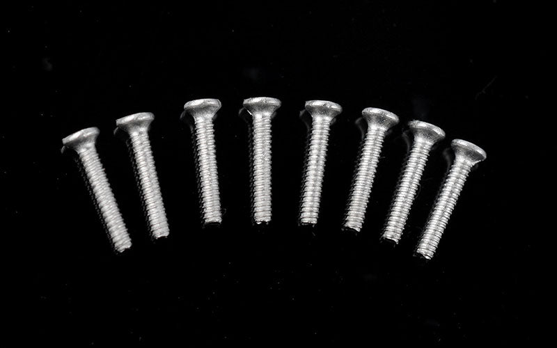 Phillips Flat Head Screws M1 x 6mm (Silver)