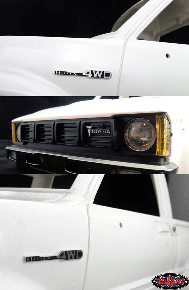 RC4WD 1/10 Toyota and Hilux metal emblem set detail