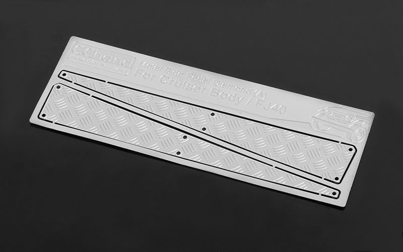Metal Side Diamond (A) Plates for RC4WD Cruiser Body (Silver)
