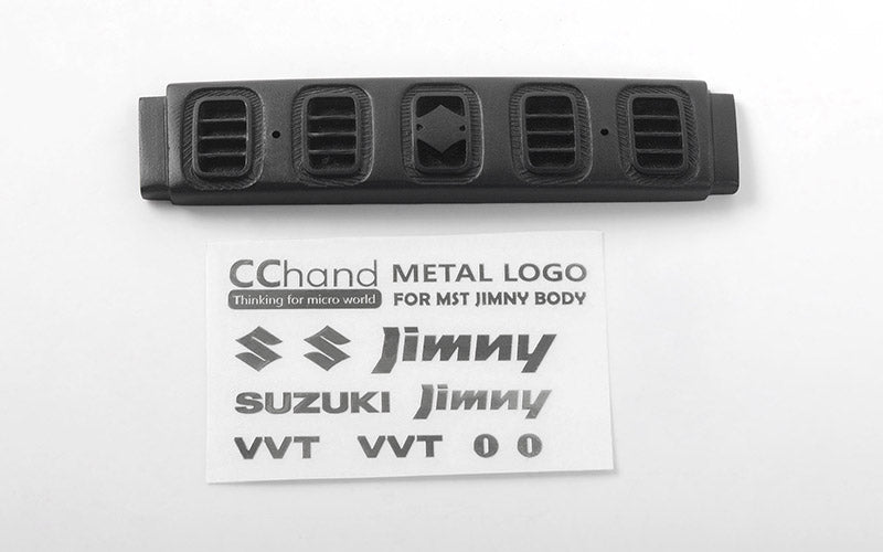 Front Grille for MST 1/10 CMX w/ Jimny J3 Body w/ Front Metal Decals