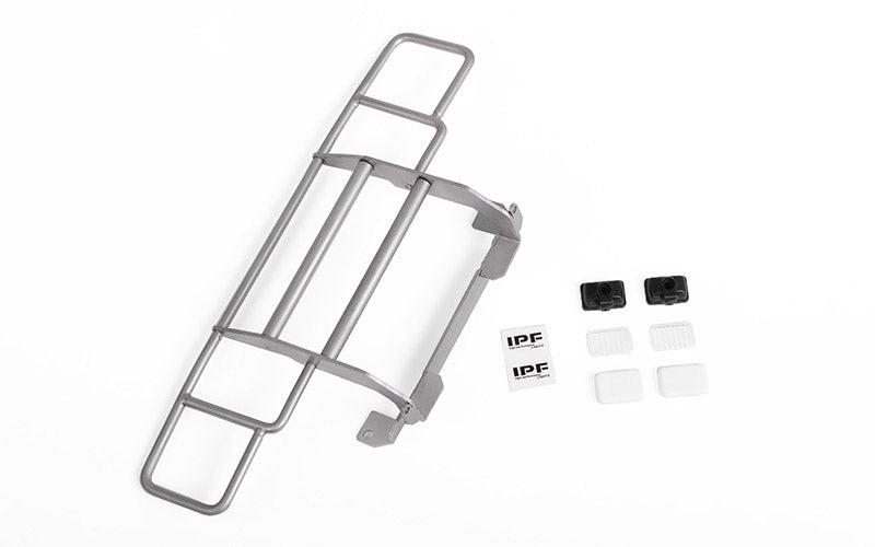 Ranch Front Grille w/IPF Lights for Traxxas TRX-4 Chevy K5 Blazer (Silver)