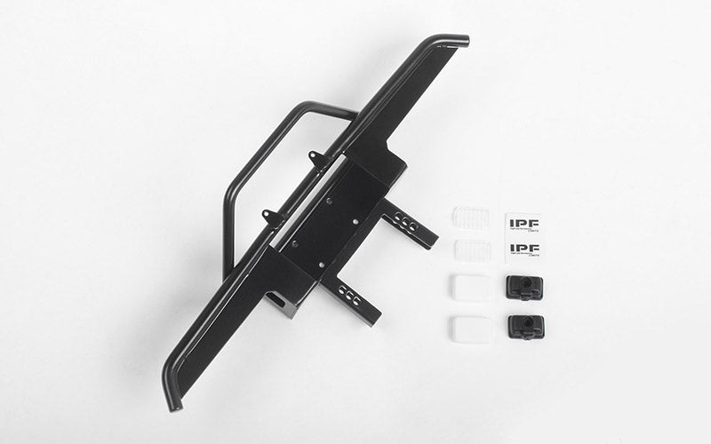 Bucks Front Bumper w/IPF Lights for Traxxas TRX-4 Chevy K5 Blazer (Black)