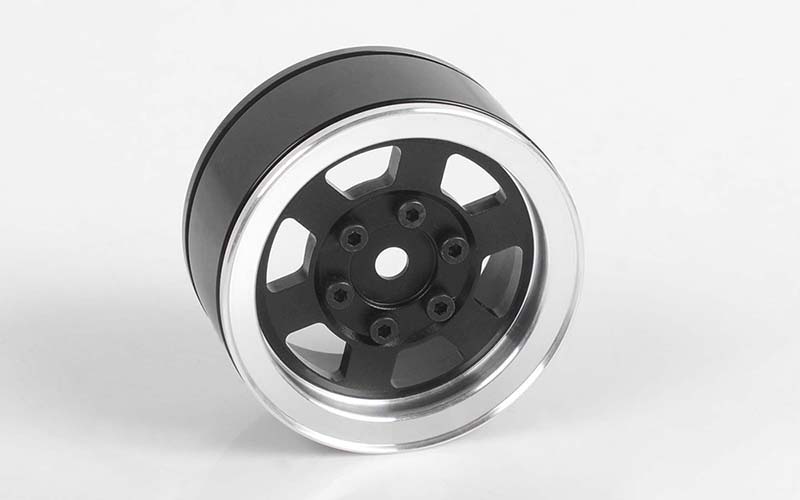 Six-Spoke 1.55" Single Internal Beadlock Wheel (Black)