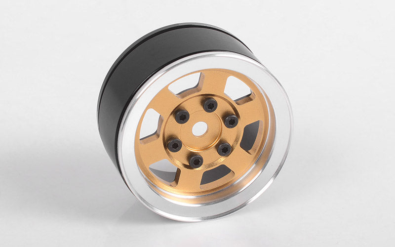 Six-Spoke 1.55" Single Internal Beadlock Wheel (Gold)