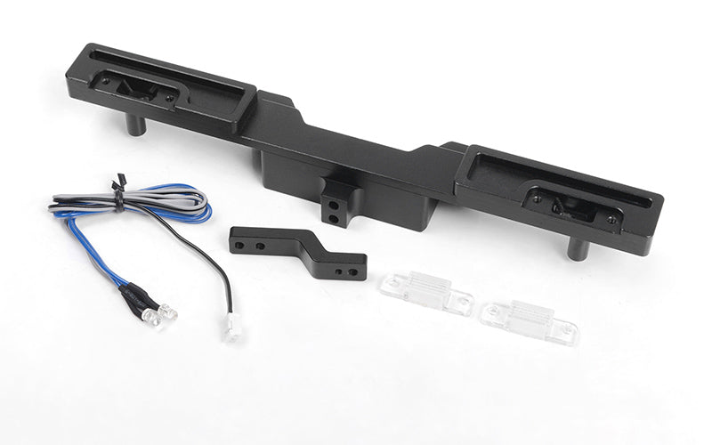 Oxer Rear Bumper w/ Towing Hook, Brake Lenses and LED Lights for Traxxas Mercedes-Benz G 63 AMG 6x6