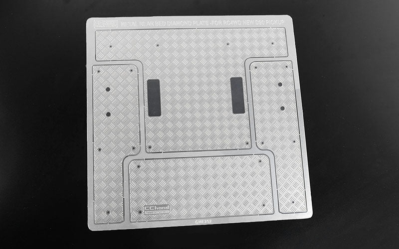 Steel Rear Bed Diamond Plates for RC4WD Gelande II 2015 Land Rover Defender D90 (Pick-Up)