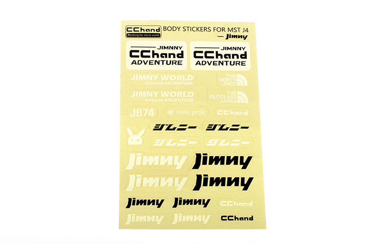 Logo Decal Sheet for MST 4WD Off-Road Car Kit W/ J4 Jimny Body