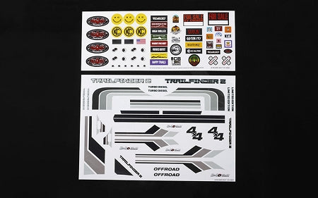 RC4WD Complete Graphic Decal Set for 1982 Toyota Pickup/Mojave II