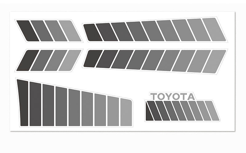 RC4WD Toyota 84-85 Body Decals (Grey)
