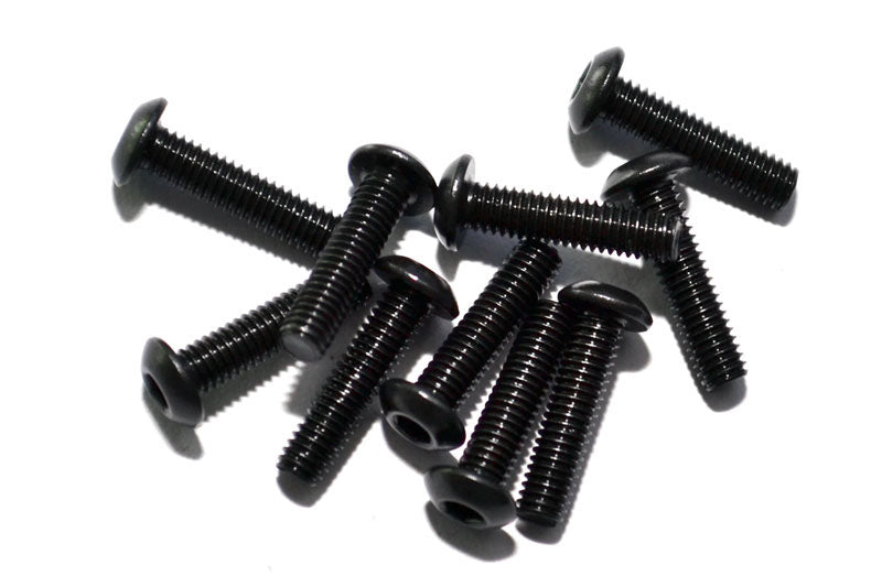 Steel Button Head Cap Screws M3 x 12mm (10)