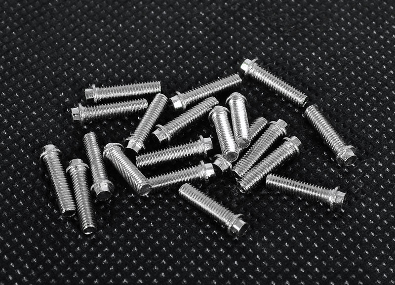 RC4WD Miniature Scale Hex Bolts (M3x12mm) (Silver)