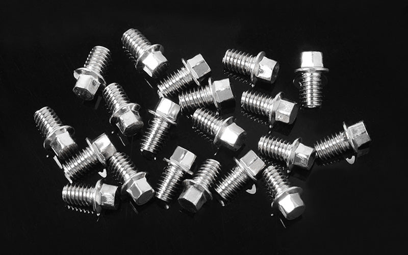RC4WD Miniature Scale Hex Bolts (M2.5 X 4mm) (Silver)