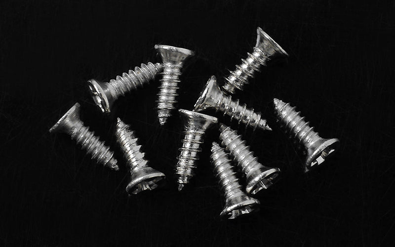 Flat Head Self Tapping Screw 1.6 X 6mm (Silver)