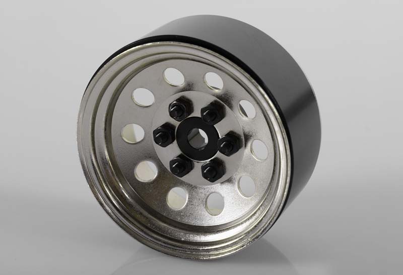 Pro10 1.9" Steel Stamped Beadlock Wheel (Silver)