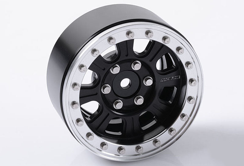RC4WD Raceline Monster 1.9" Beadlock Wheels (Black/Silver)