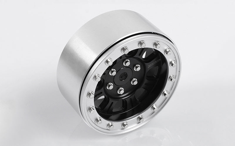 RC4WD Raceline Monster 2.2" Beadlock Wheels (Black/Silver)
