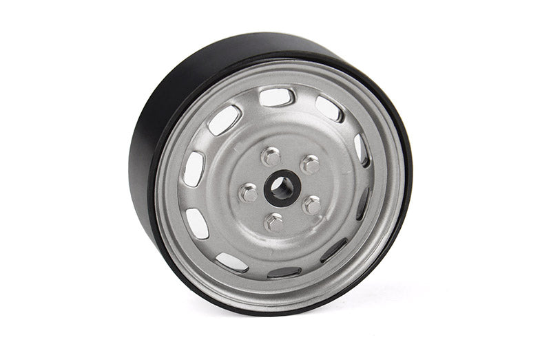 Stamped Steel 1.7" 10-Oval Hole Wheels (Plain)