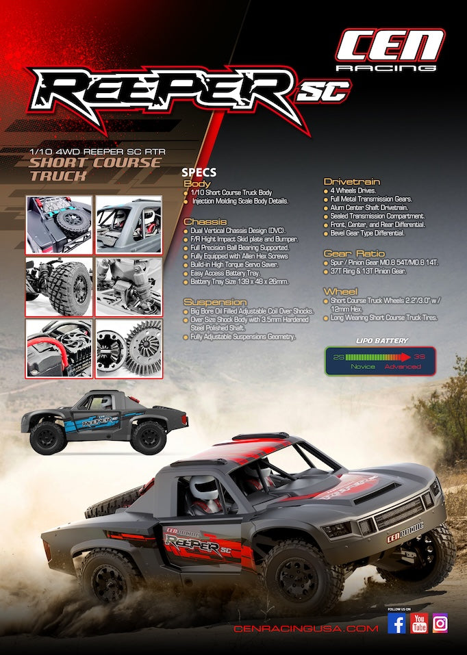 CEN 9510 Reeper SC product information card back