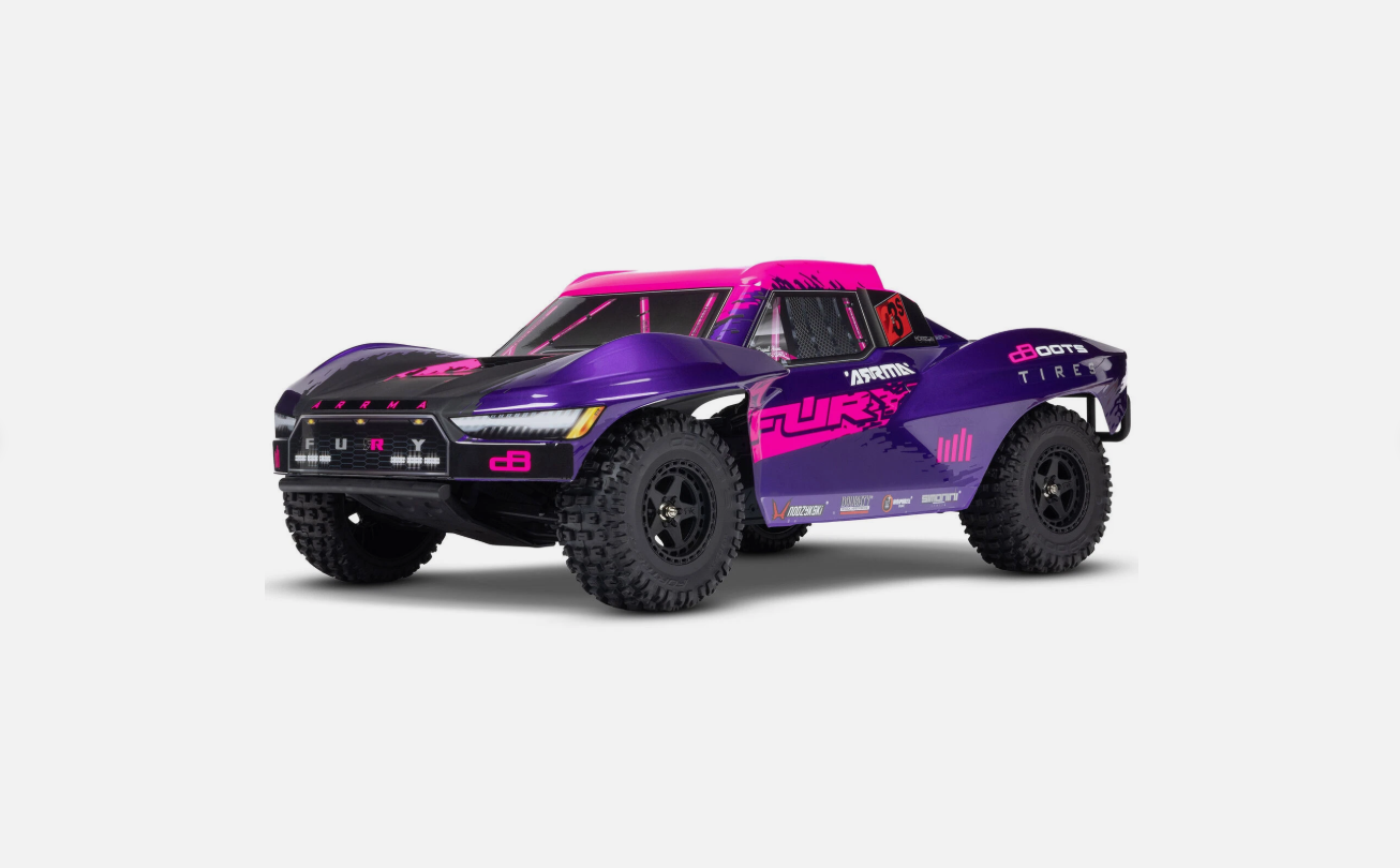 ARRMA Fury 223S BLX 1/10 Brushless RTR 2WD Short Course Truck Blue
