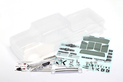 CD0920 Sicario clear body shell complete kit contents