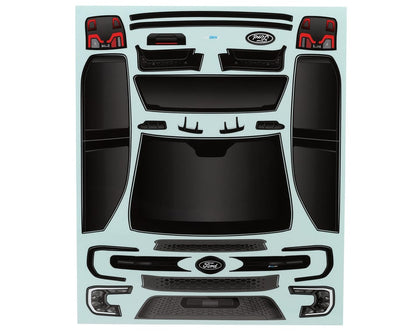 CEN Racing CD0923 Ford Ranger MS-RT Command Grey body shell accessories and decal sheet