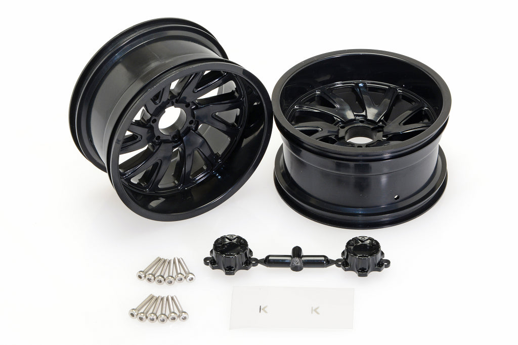 CEN Racing CD0655 KG1 Forged Vile KF004 directional wheels black left right 2pcs