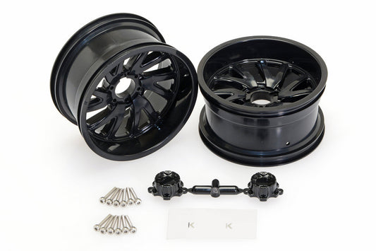 CEN Racing CD0655 KG1 Forged Vile KF004 directional wheels black left right 2pcs