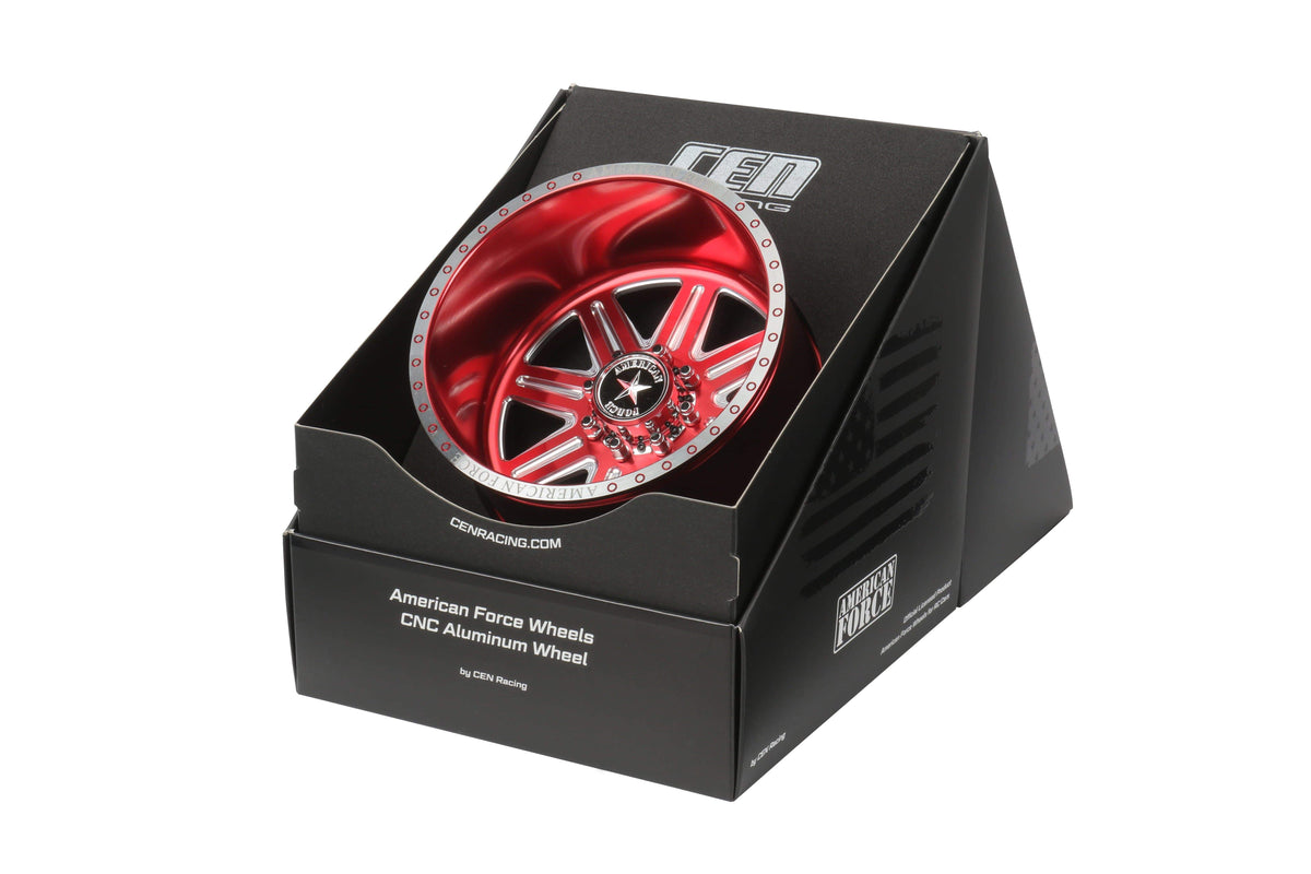 CEN Racing CKR0523 American Force Legend SS8 forged CNC wheel red -18 offset 23mm hex