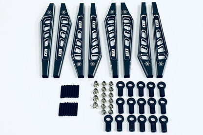 CEN Racing CKD0380 KAOS aluminum suspension linkage set F250 lifted chassis black anodized CNC aluminum