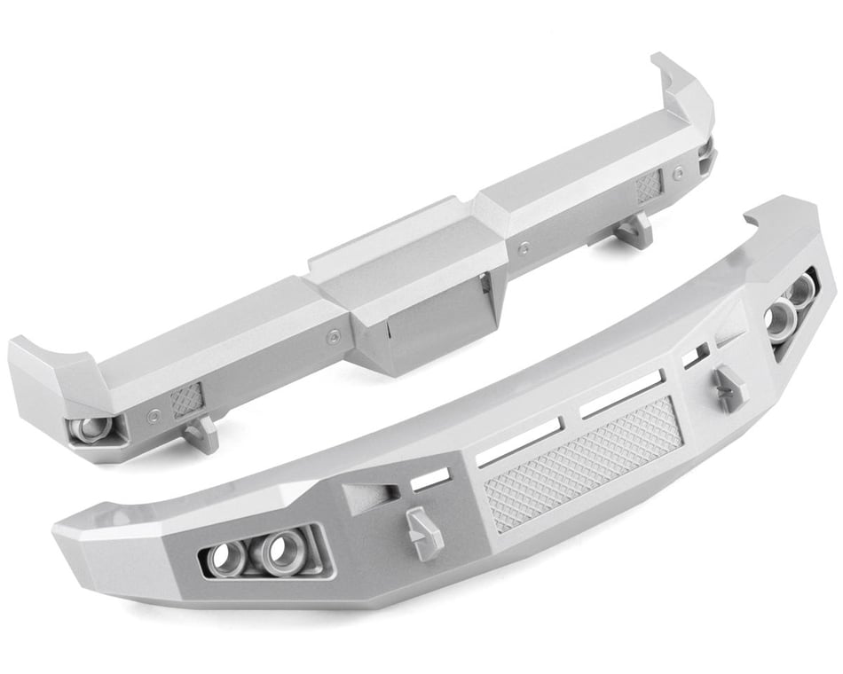 CEN Racing CKD0496 KAOS Matte Silver front and rear bumper set for F250 or F450