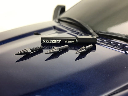 CEN CKD0610 black spiked wheel lugs detail