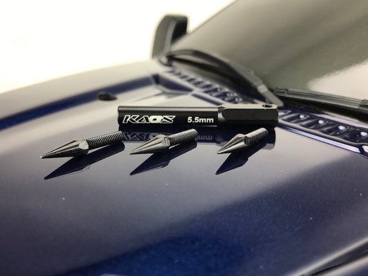 CEN CKD0610 black spiked wheel lugs detail