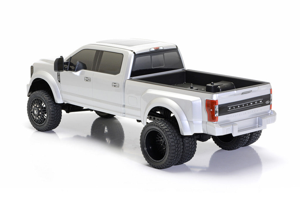 CD0905 F-450 Silver Mercury complete body installed rear three-quarter view