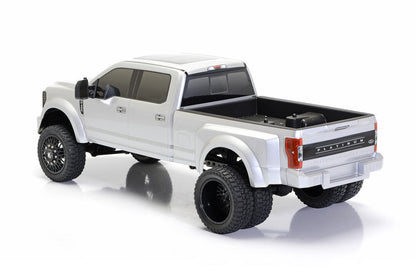 CD0905 F-450 Silver Mercury complete body installed rear three-quarter view
