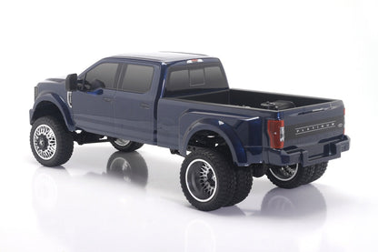 CD0902 F-450 Blue Galaxy complete body installed rear three-quarter view