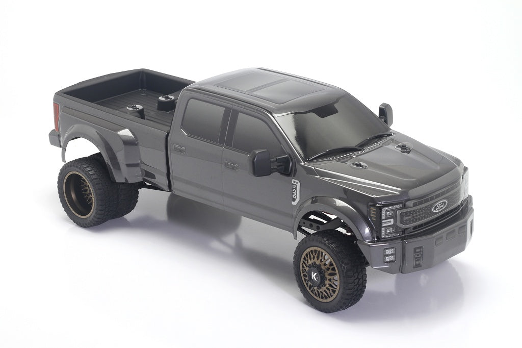 CD0901 F-450 Grey Titanium complete body installed elevated view