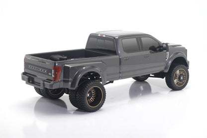 CD0933 F-450 Grey Titanium truck bed installed application reference - rear side view