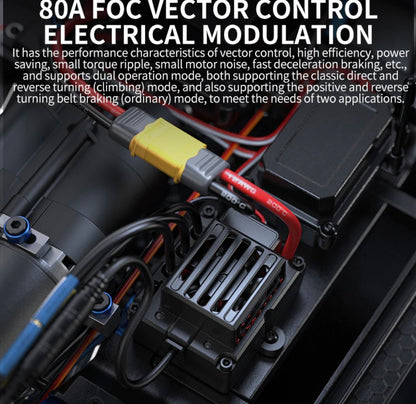 MJX Hyper Go H8H V2 Upgraded RC Truck 1/8 Scale 2.4G Off Road Vehicle With Sensored Brushless Motor 80A FOC ESC