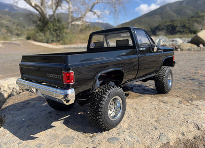 RC4WD Trail Finder 2 LWB Chevrolet K10 Scottsdale Black rear view