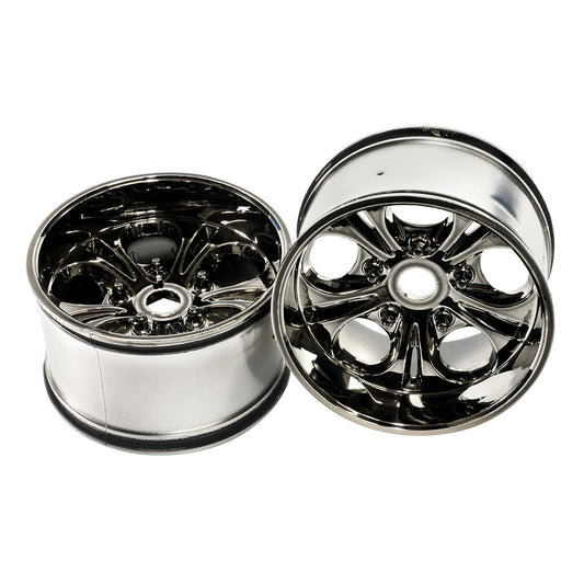 CEN Racing GS287A 7.5 wheel 23mm hex gunmetal chrome 131x80mm 0mm offset