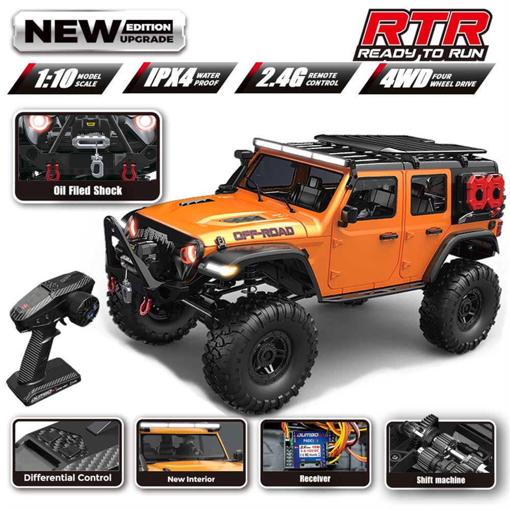 HB Toys Jeep Rubicon 1/10 RC Crawler RTR | Gashead RC – GASHEAD RC