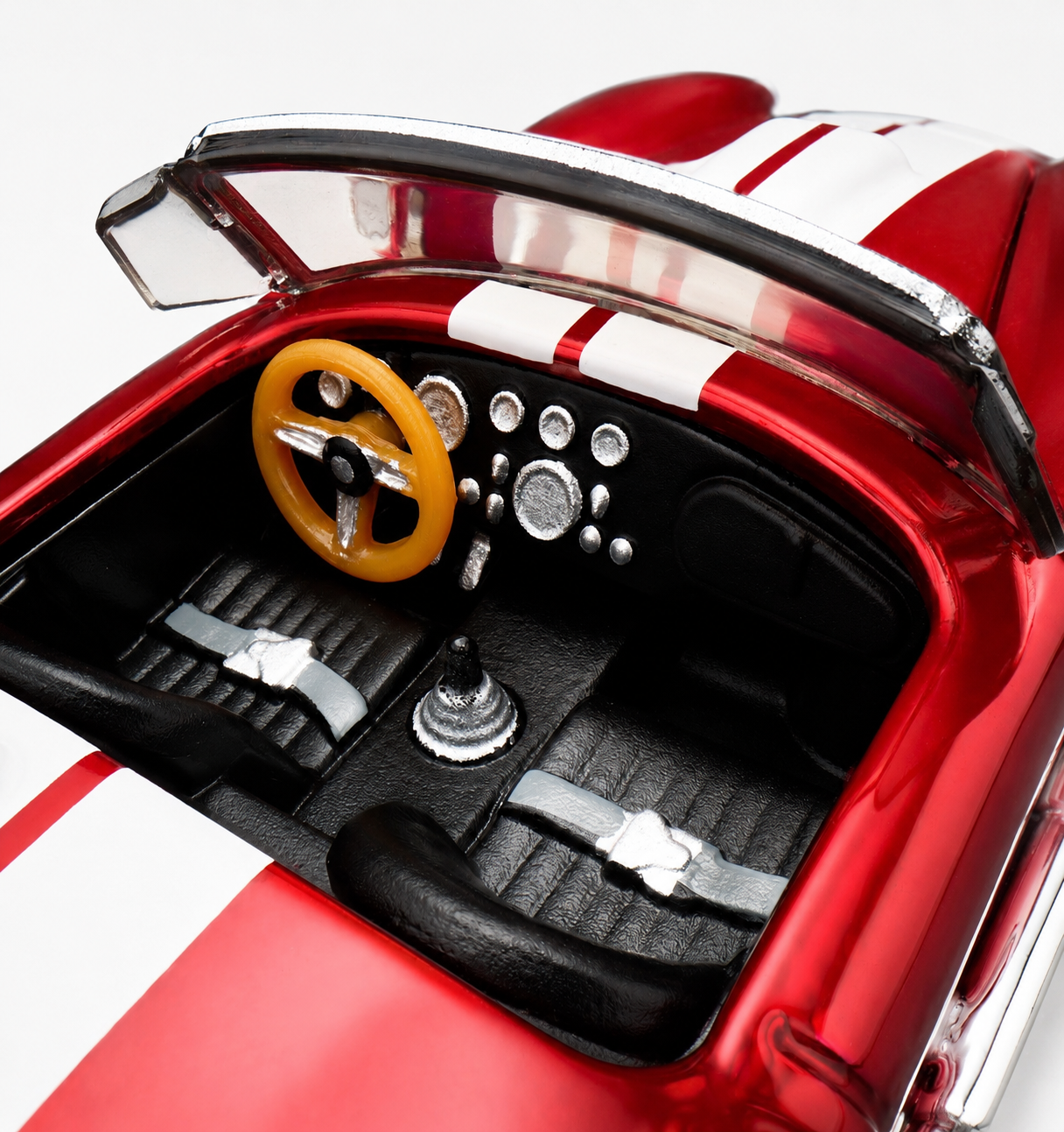 Hot Wheels RLC 1965 Shelby Cobra 427 S/C interior detail