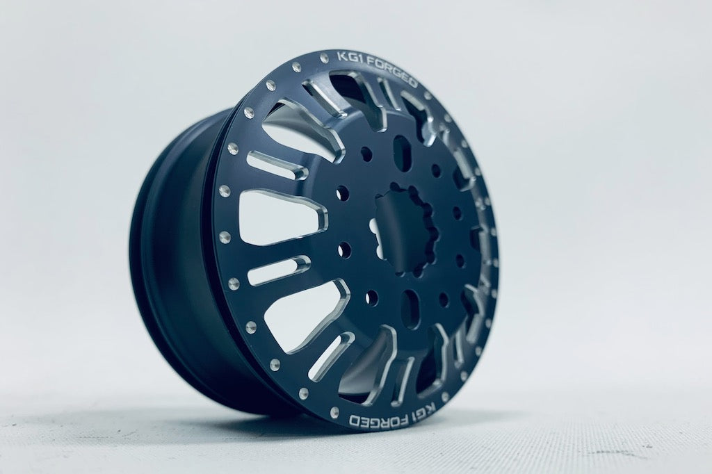 CEN CKD0658 gunmetal rear dually wheel view 2