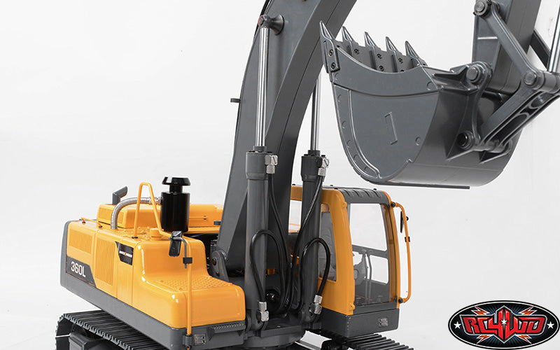 RC4WD Earth Digger 360L hydraulic components detail