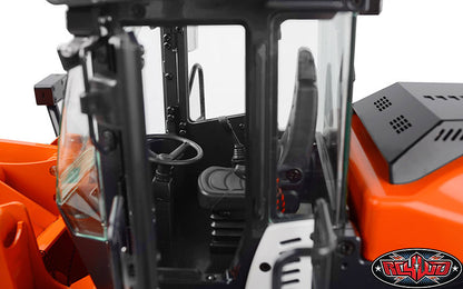 RC4WD Earth Mover ZW370 drivetrain and chassis view