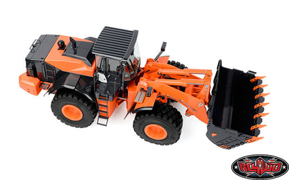 RC4WD Earth Mover ZW370 wheel and axle detail